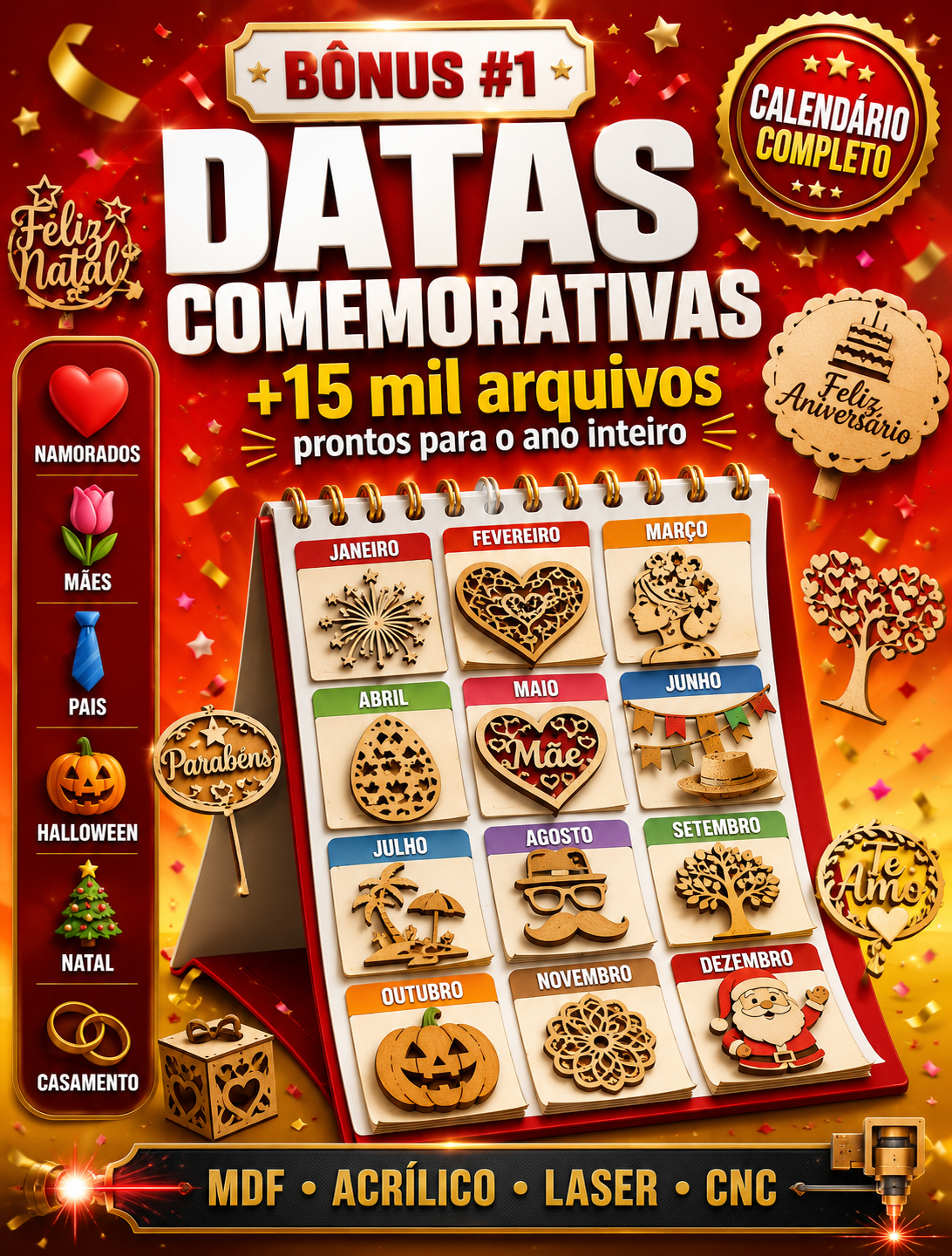 Datas Comemorativas — Calendário Completo